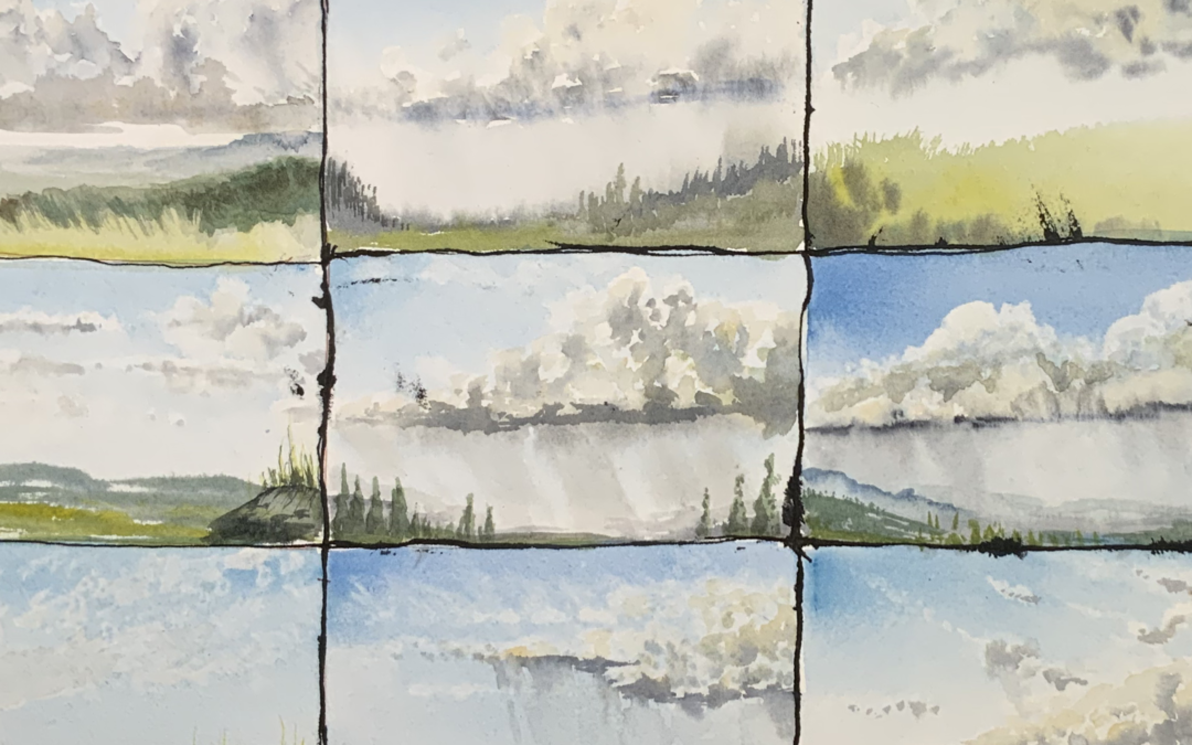 Creating Clouds in Watercolor